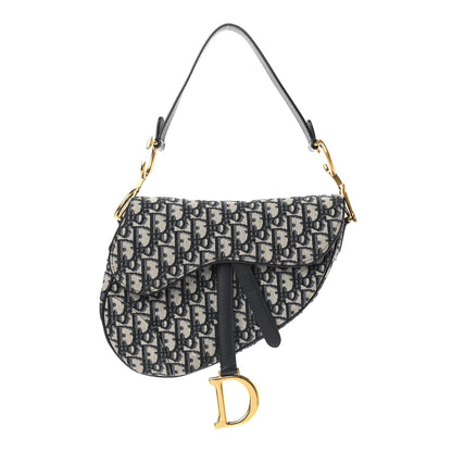 Christian Dior Oblique Saddle Bag Blue 1 of 10