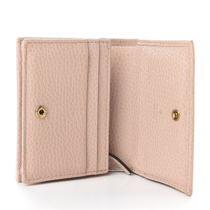 Gucci Pebbled Calfskin Butterfly Card Case Perfect Pink 5 of 7