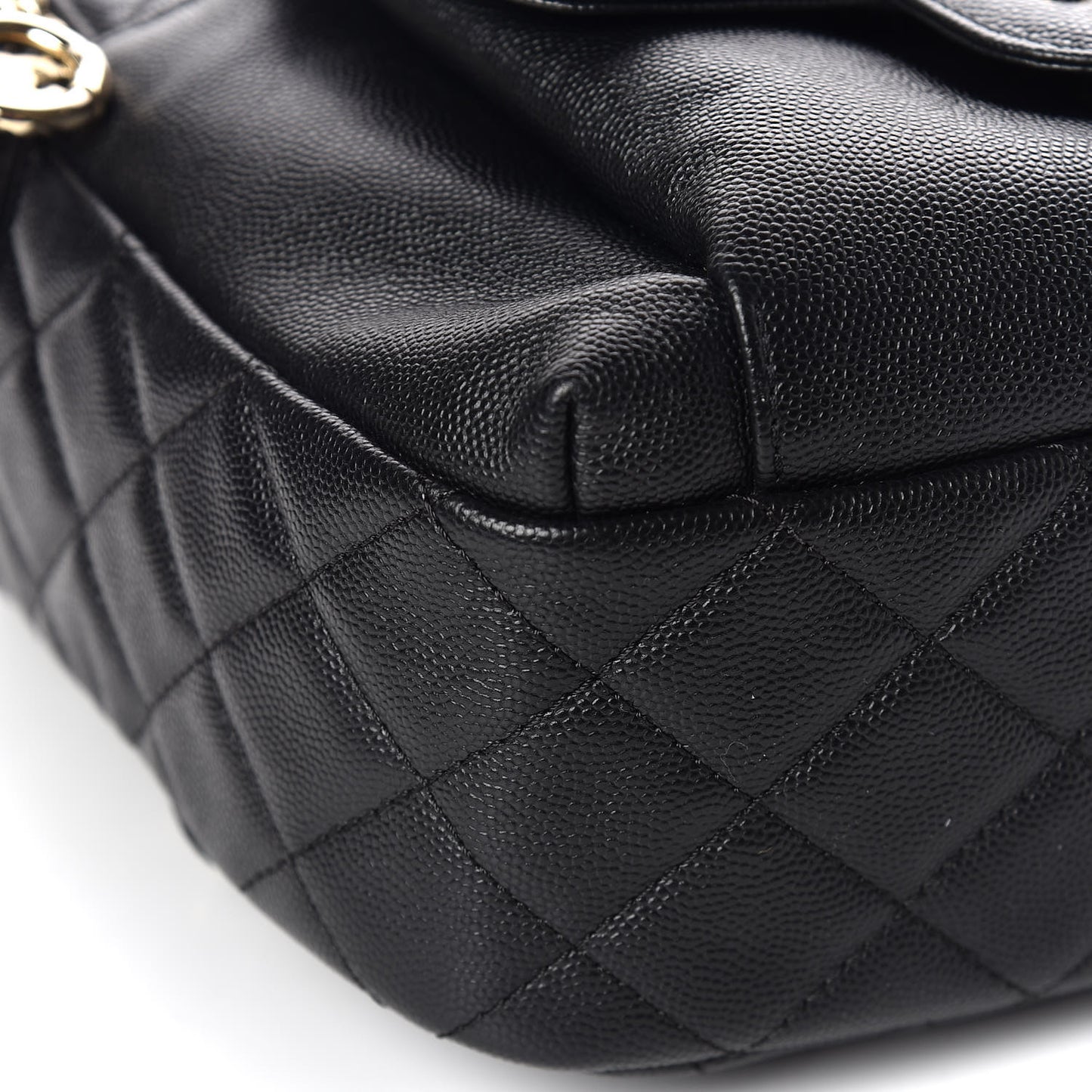 Caviar Quilted Large CC Day Backpack Black