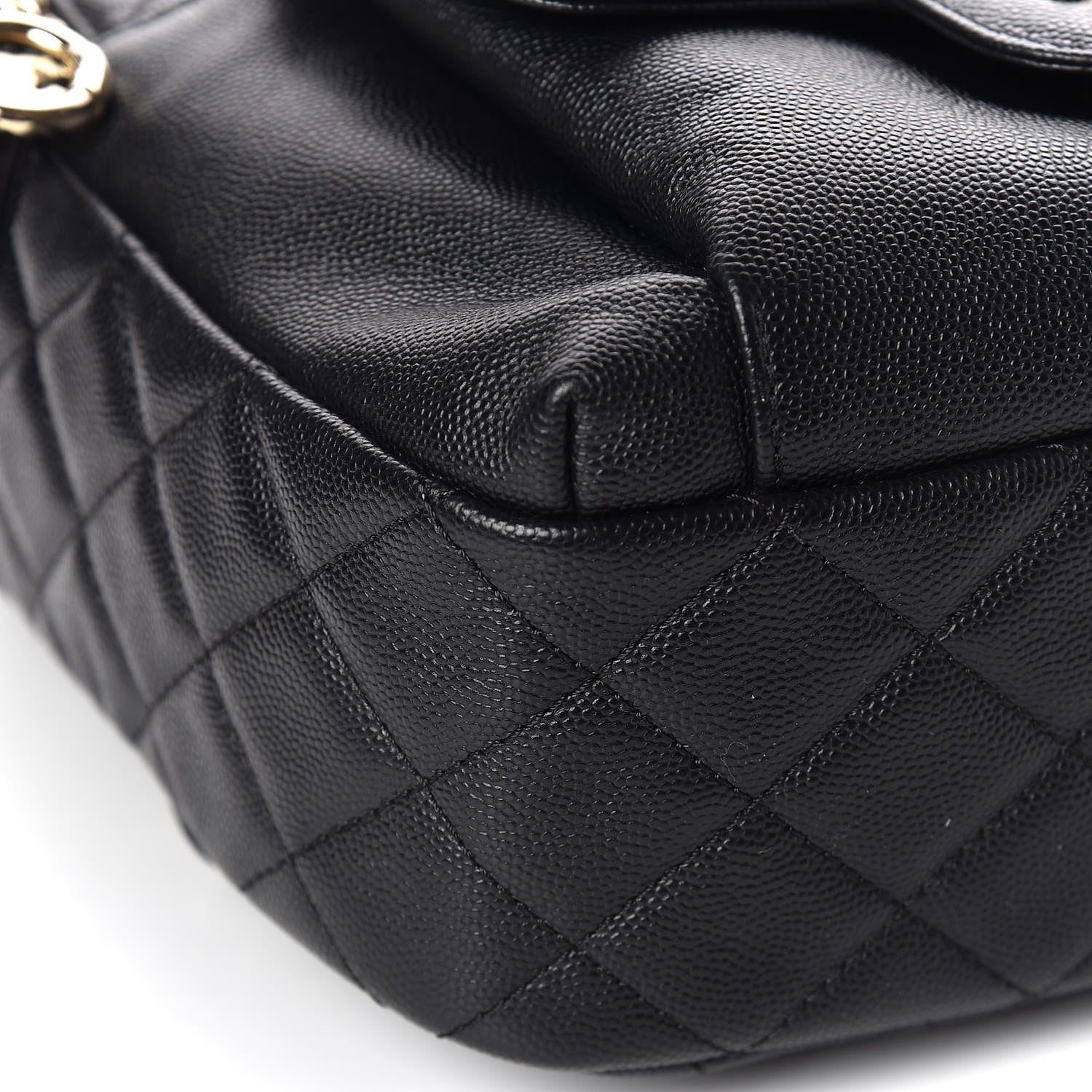 Chanel Caviar Quilted Large CC Day Backpack Black 9 of 11