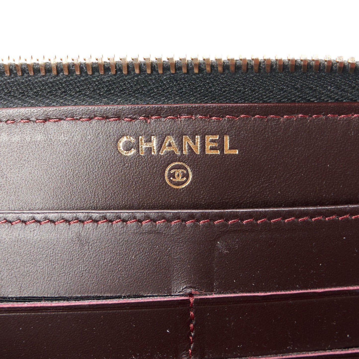 Caviar Quilted Large Gusset Zip Around Wallet Black