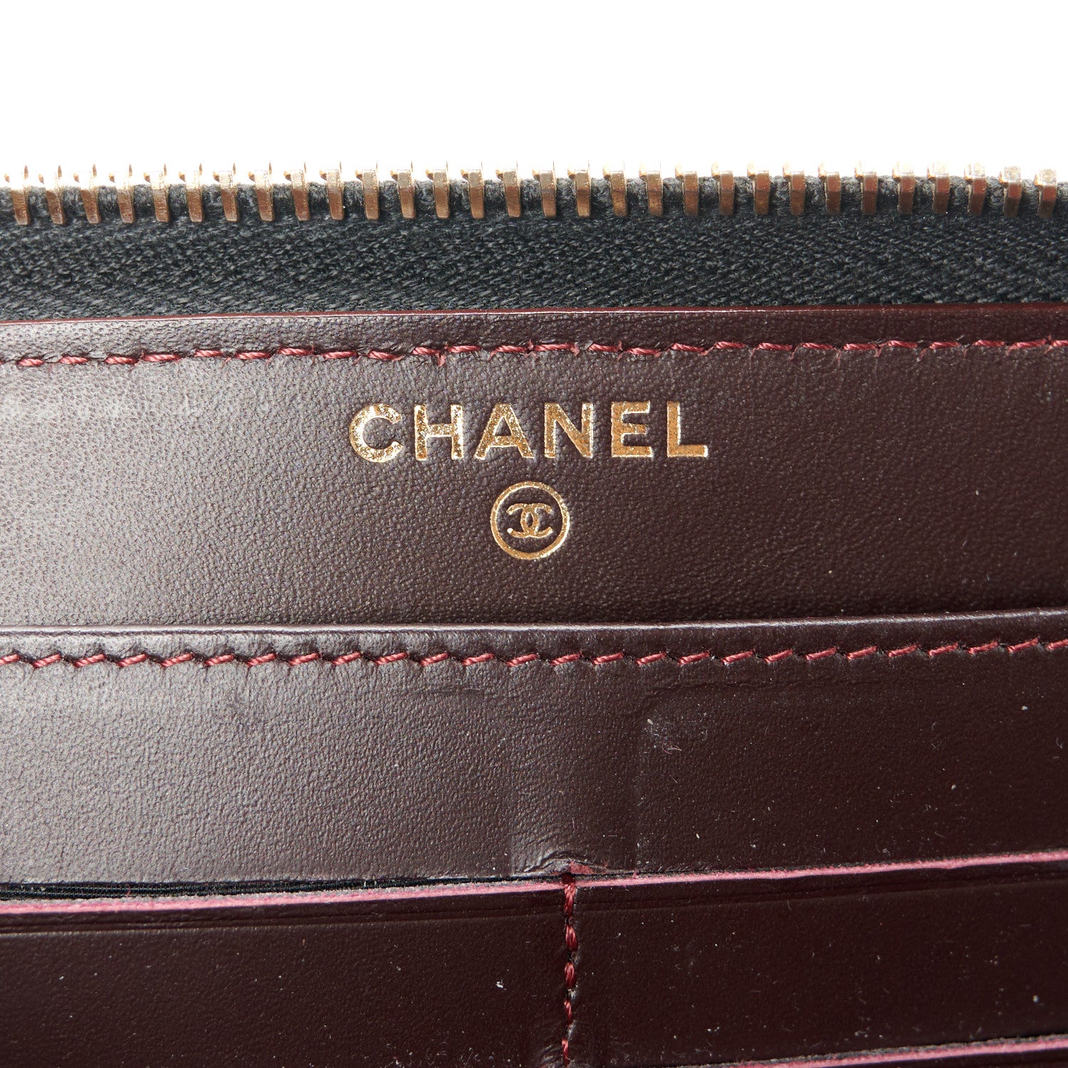 Chanel Caviar Quilted Large Gusset Zip Around Wallet Black 6 of 10