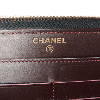 Chanel Caviar Quilted Large Gusset Zip Around Wallet Black 6 of 10