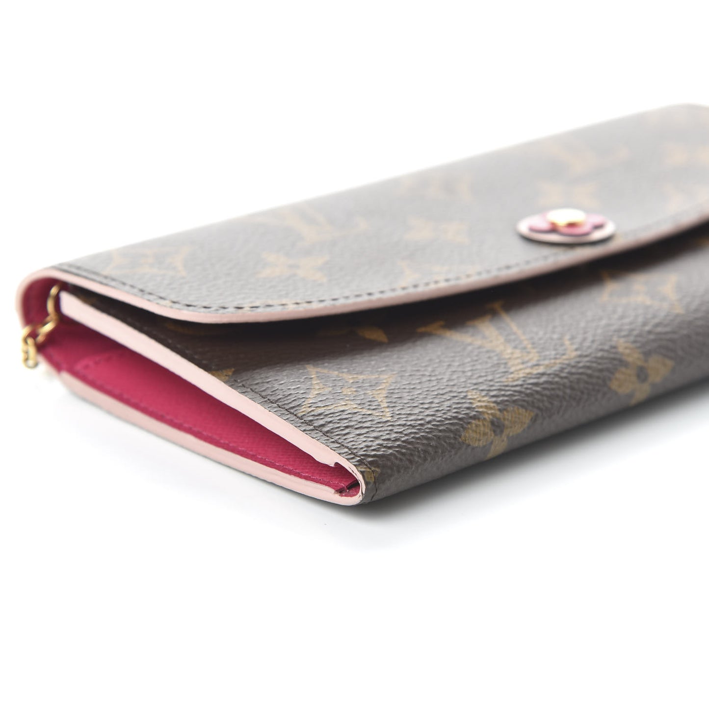 Monogram Bloom Flower Emilie Wallet Fuchsia