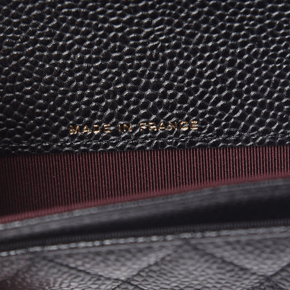 Chanel Caviar Quilted Flap Card Holder Black 7 of 9