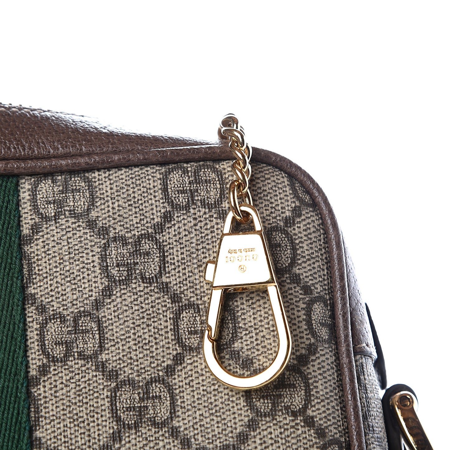 GG Supreme Monogram Web Mini Ophidia Shoulder Bag Brown