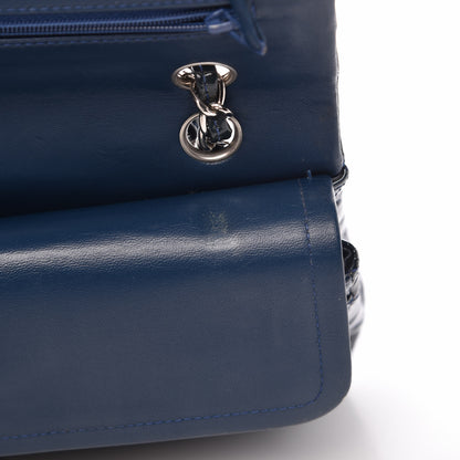 Chanel Patent Quilted Medium Double Flap Navy 14 of 17