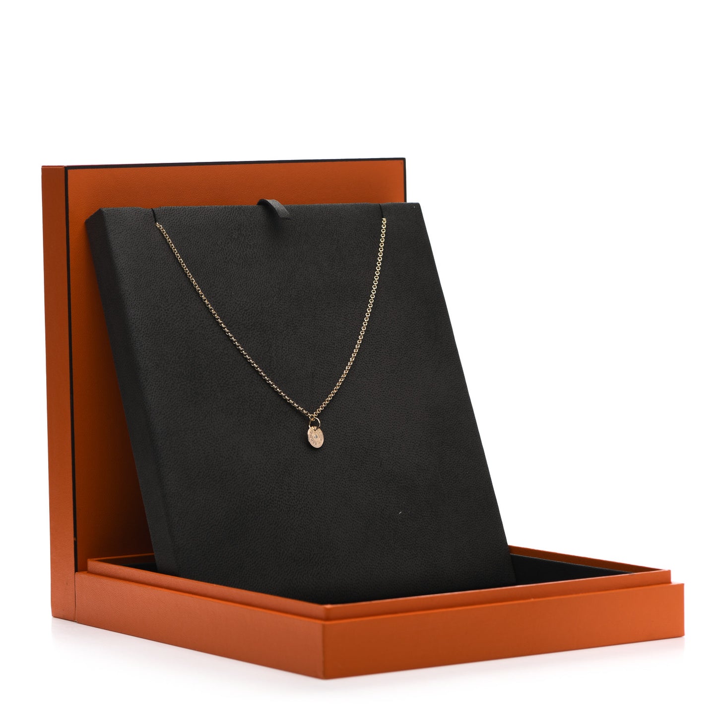 18K Rose Gold Diamond Gambade Clou de Selle Necklace