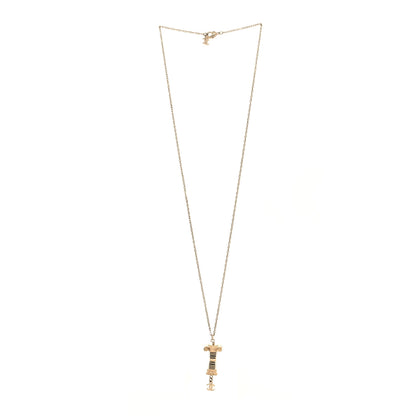 Chanel Ancient Greek Column CC Necklace Gold 3 of 5
