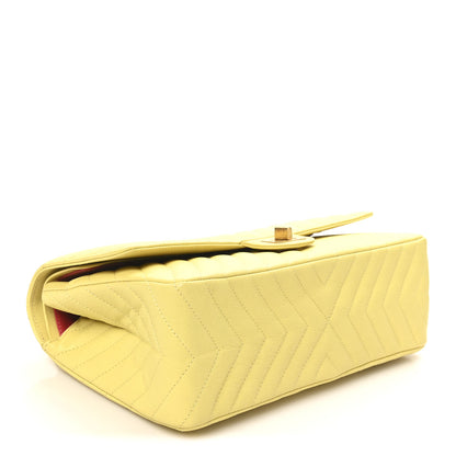 Chanel Sheepskin Chevron Quilted 2.55 Reissue 226 Flap Yellow 4 of 10