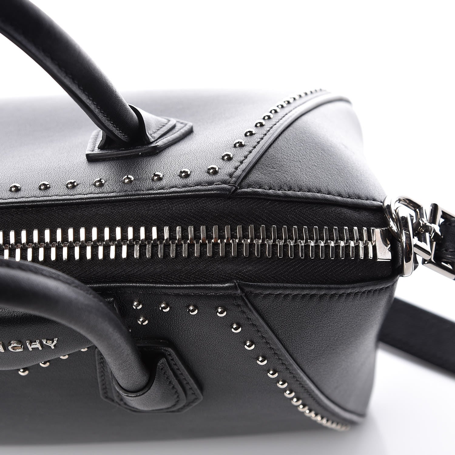 Givenchy Smooth Calfskin Mini Studded Antigona Black 16 of 17