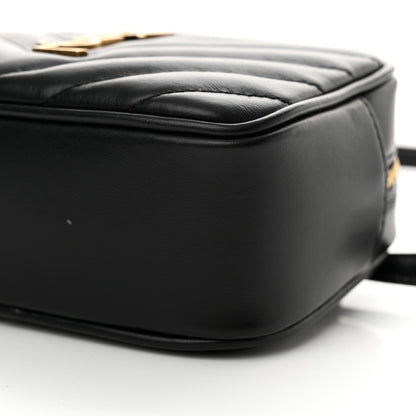 Saint Laurent Calfskin Matelasse Monogram Lou Belt Bag Black 10 of 12