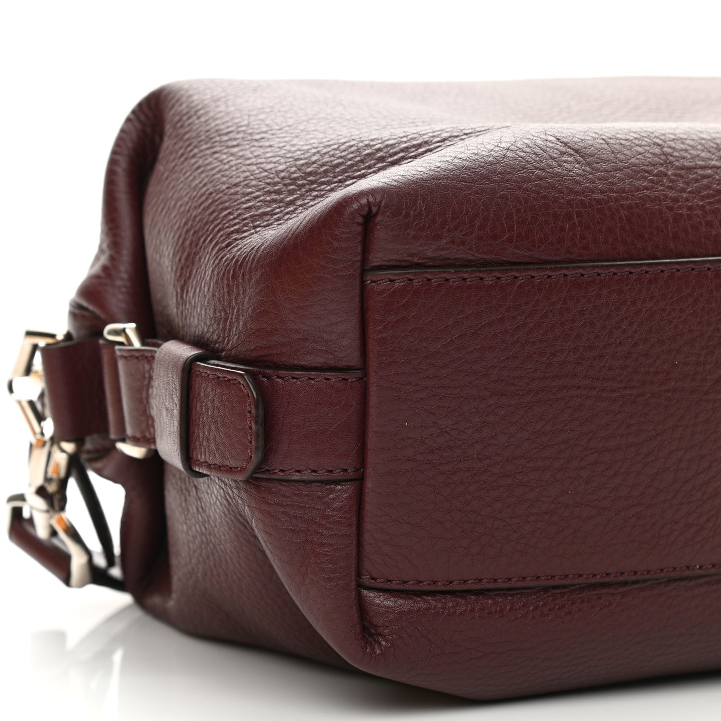 Waxy Grained Calfskin Small Nightingale Oxblood