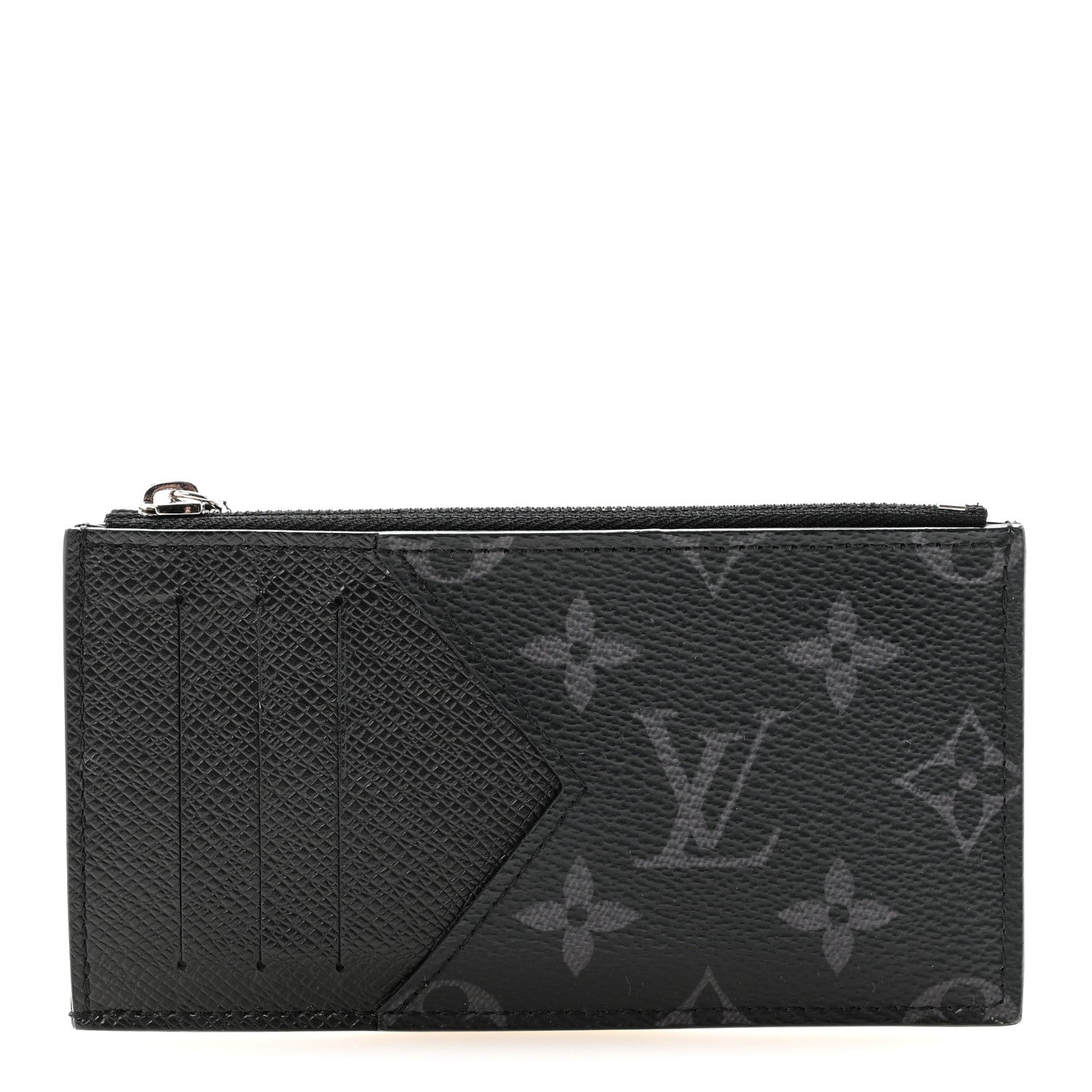 Louis Vuitton Taigarama Coin Card Holder Black 1 of 7