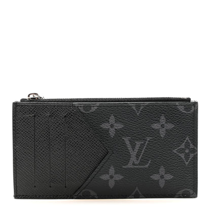 Louis Vuitton Taigarama Coin Card Holder Black 1 of 7