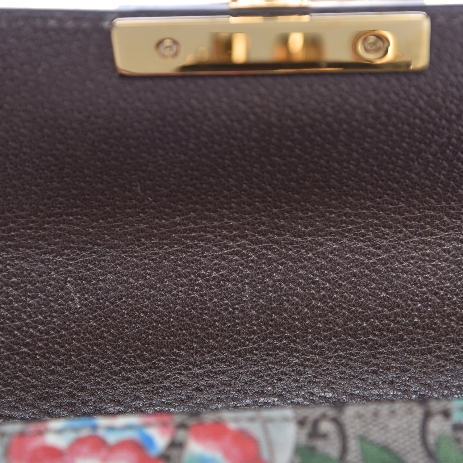 Gucci GG Supreme Monogram Tian Small Padlock Shoulder Bag Beige Multicolor New Acero 8 of 8