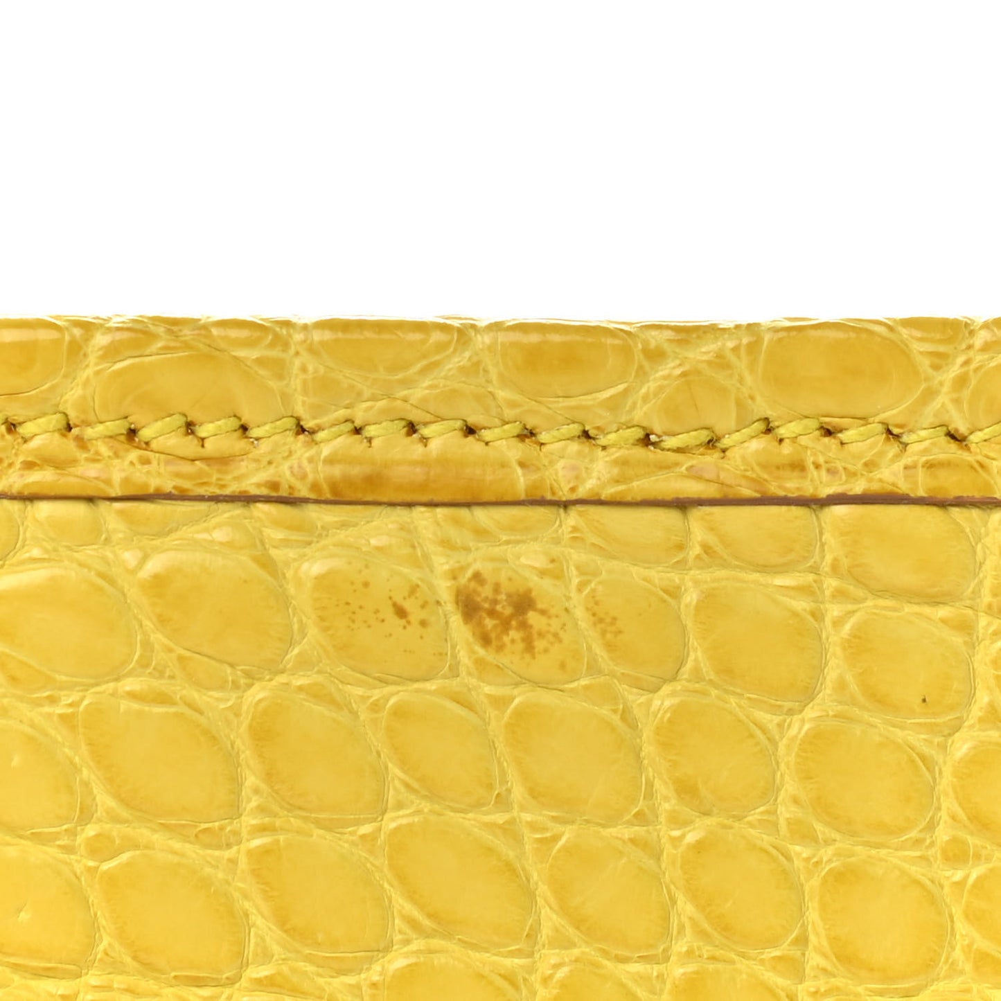 Matte Alligator Jige Duo Clutch Mimosa