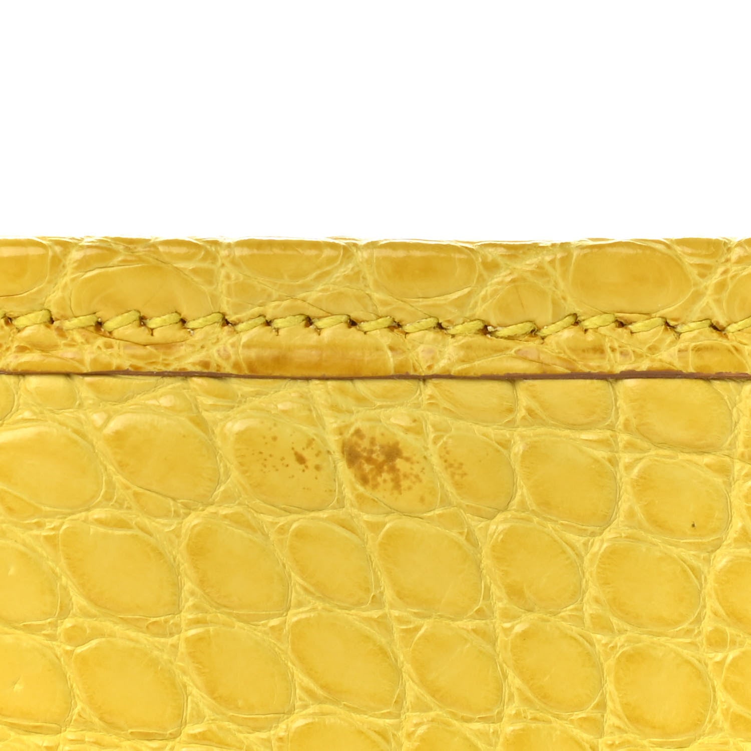 Hermes Matte Alligator Jige Duo Clutch Mimosa 10 of 11