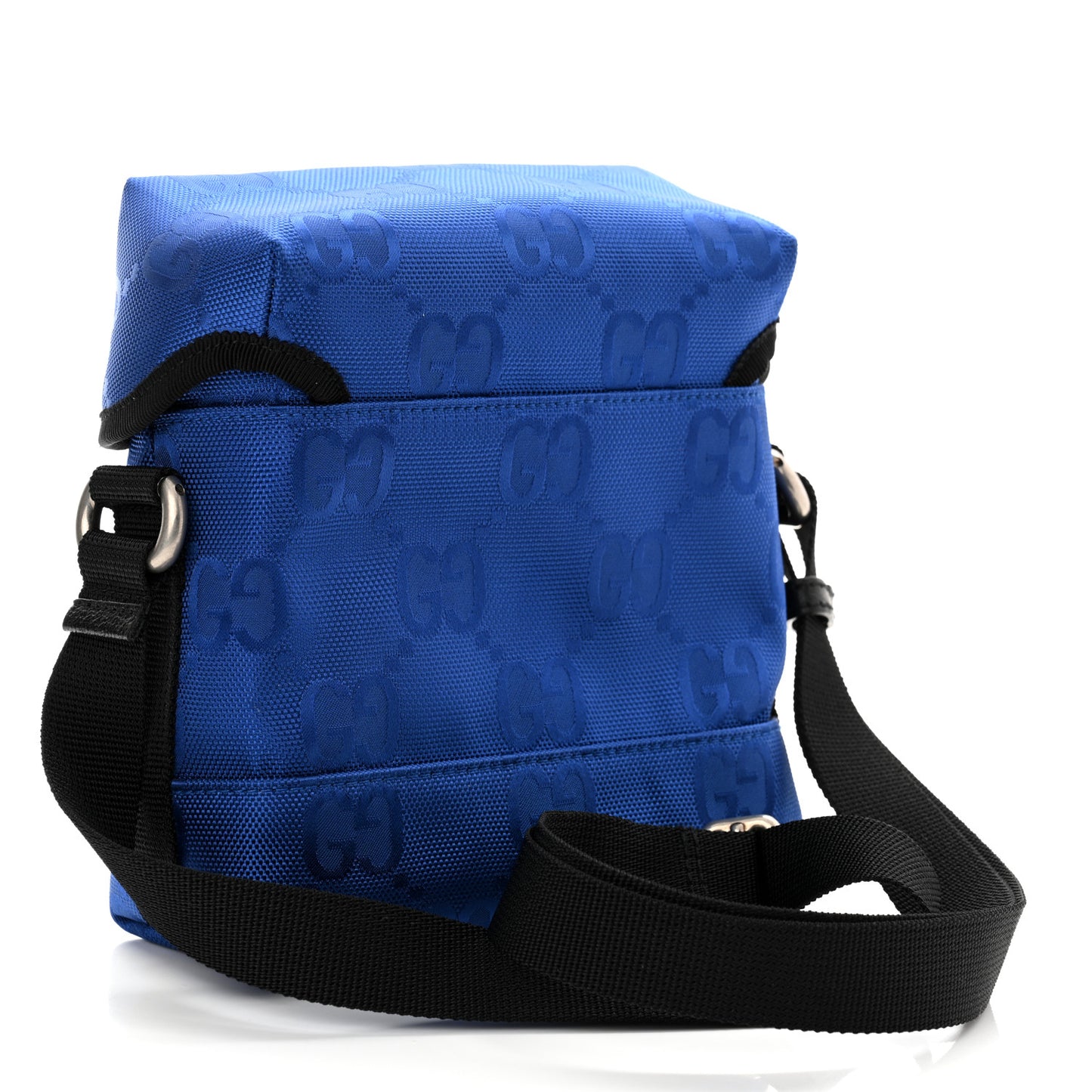 Econyl Nylon Monogram Off The Grid Messenger Bag Orient Blue Black
