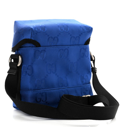 Gucci Econyl Nylon Monogram Off The Grid Messenger Bag Orient Blue Black 3 of 10