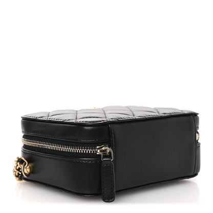 Chanel Lambskin Quilted CC Pearl Crush Camera Case Black 3 of 11