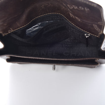 Chanel Calfskin Graffiti Flap Brown 7 of 9