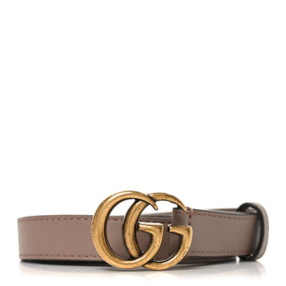 Gucci Calfskin Double G 20mm Belt 80 32 Porcelain Rose 1 of 4