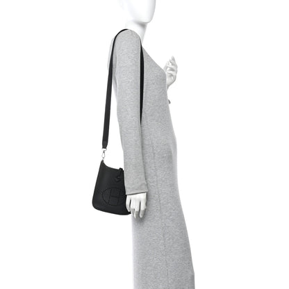 Hermes Taurillon Clemence Evelyne TPM Black 2 of 11