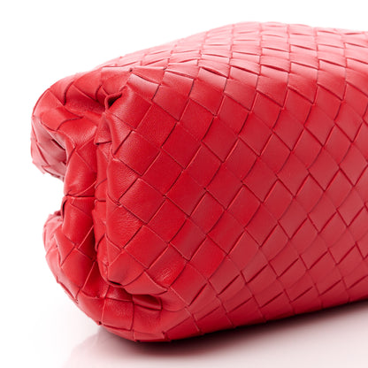 Bottega Veneta Nappa Maxi Intrecciato The Pouch Oversized Clutch Bright Red 10 of 11