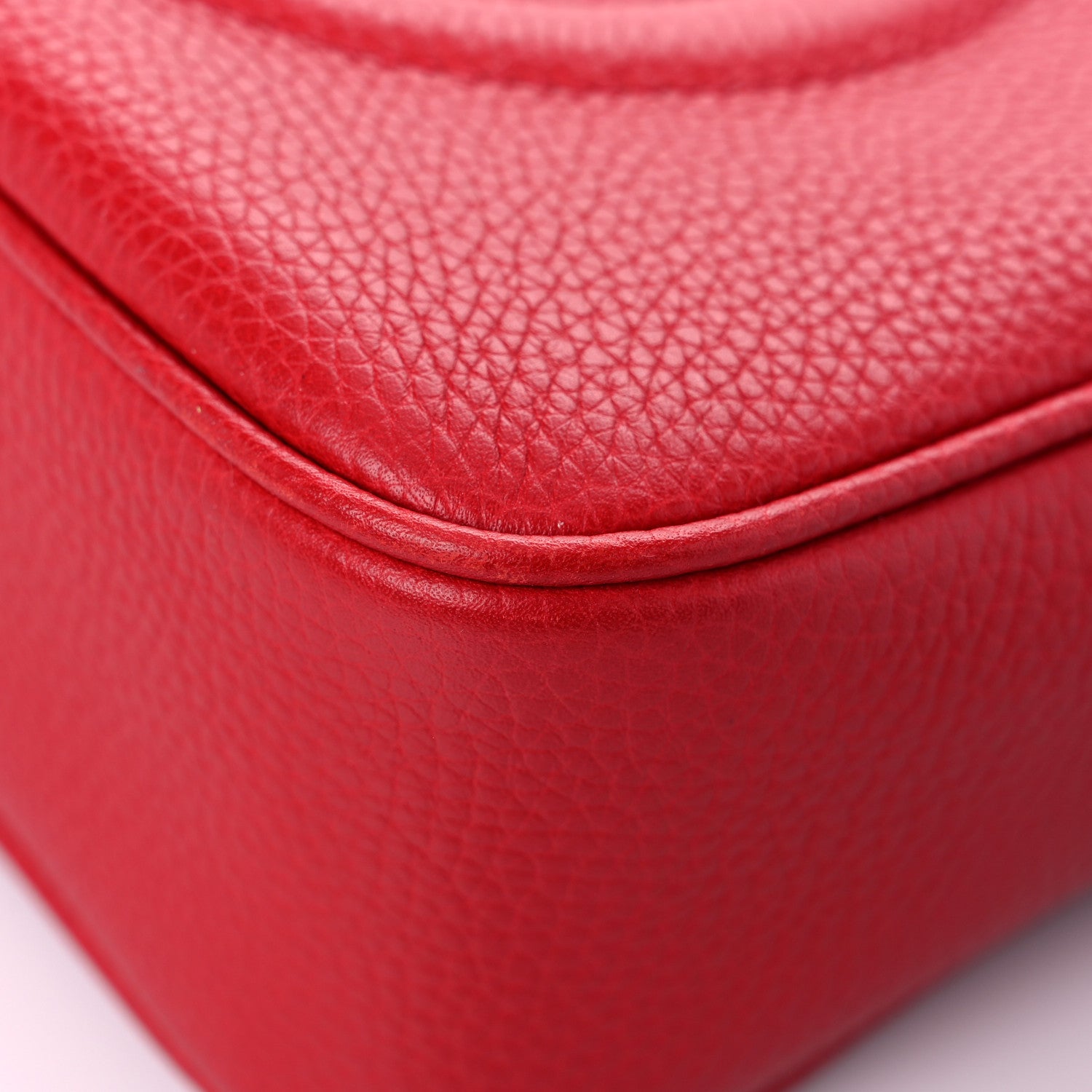 Gucci Pebbled Calfskin Small Soho Disco Bag Tabasco Red 10 of 10