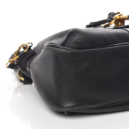 Chloe Grained Lambskin Calfskin Medium Lexa Shoulder Bag Black 9 of 14