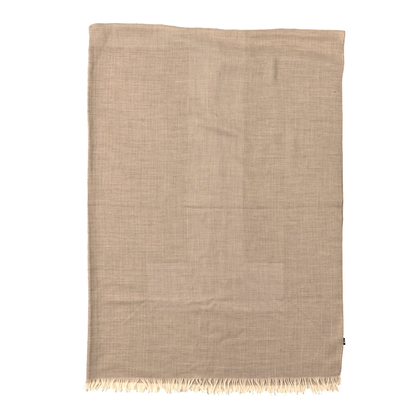 Cashmere Wool H Scarf Natural
