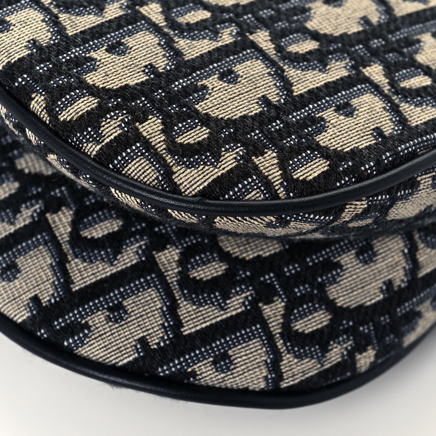 Christian Dior Oblique Mini Saddle Bag Blue 12 of 13