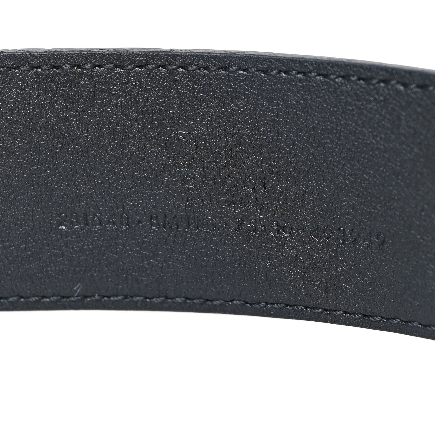 Gucci Soft Microguccissima Margaux Calfskin Belt 75 30 Black 3 of 5