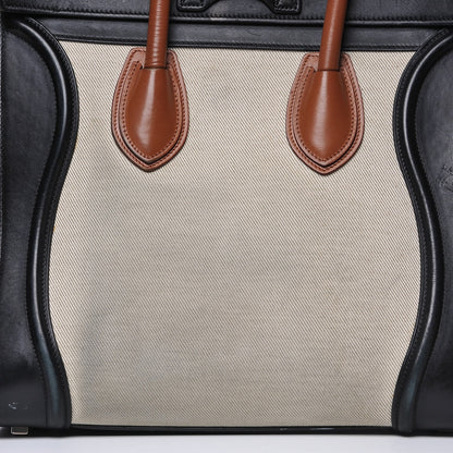 Celine Calfskin Canvas Mini Tri-Color Luggage Tan 11 of 14