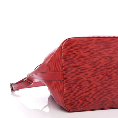 Louis Vuitton Epi Petit Noe Castillan Red 6 of 10