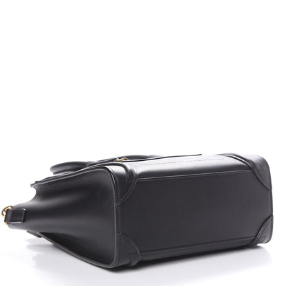 Celine Smooth Calfskin Nano Luggage Black 4 of 12