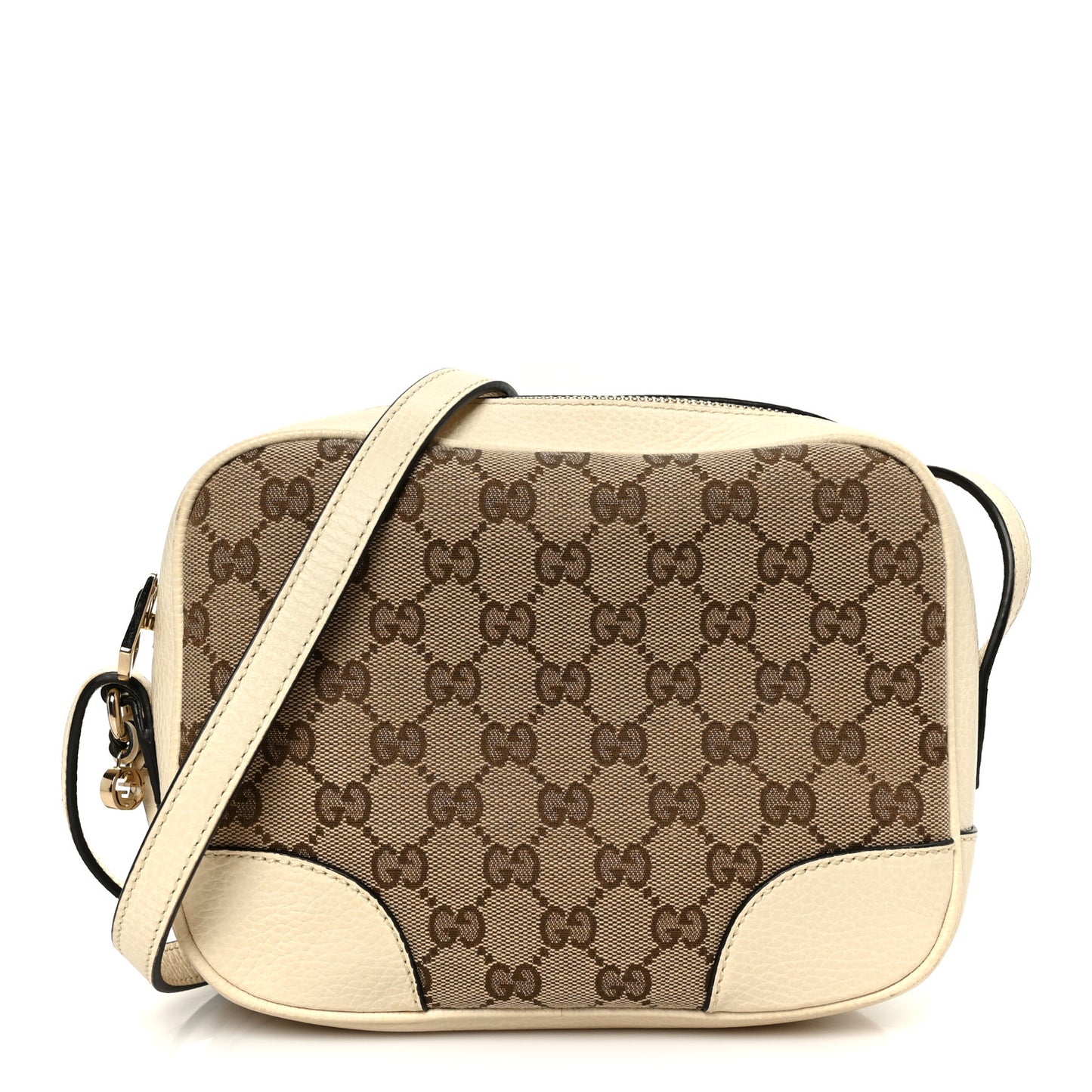 Monogram Dollar Calfskin Mini Bree Messenger Bag Beige Ebony Avoire