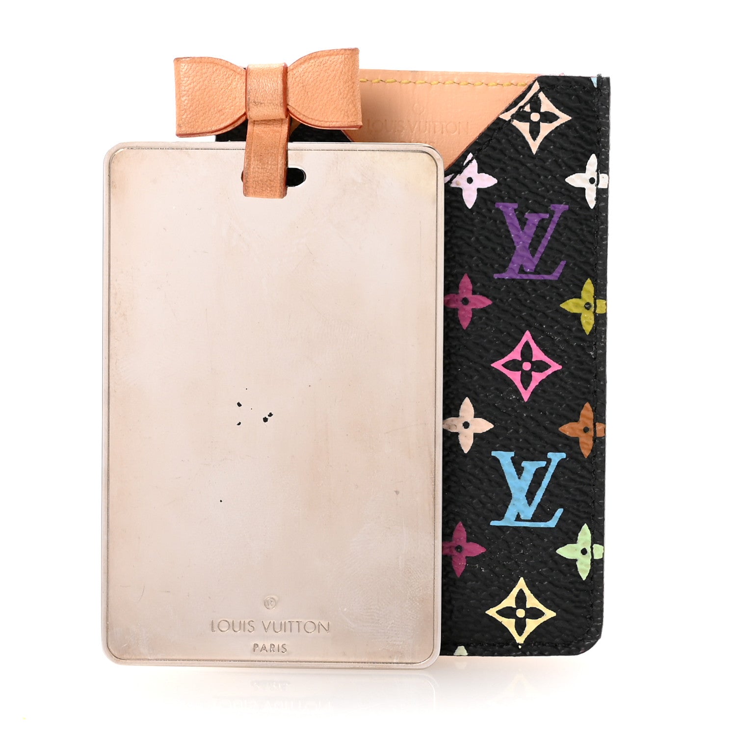 Louis Vuitton Monogram Multicolor Mirror and Case Pouch Black