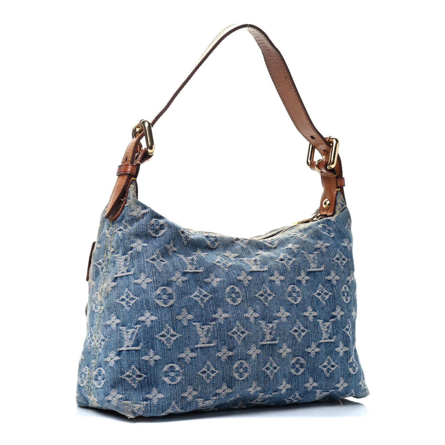 Louis Vuitton Monogram Denim Baggy PM Blue 2 of 4