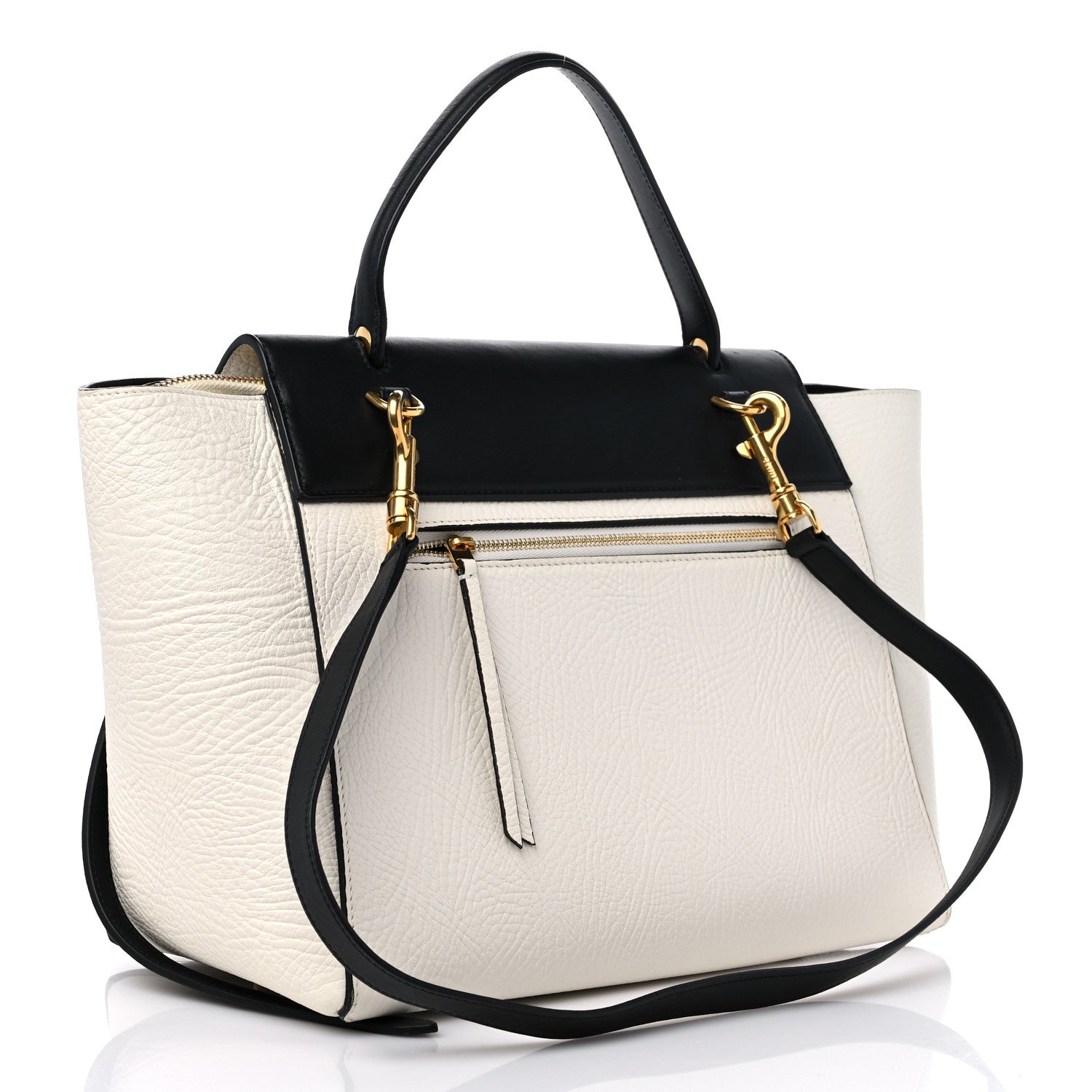 Celine Bullhide Mini Belt Bag Black White 3 of 13