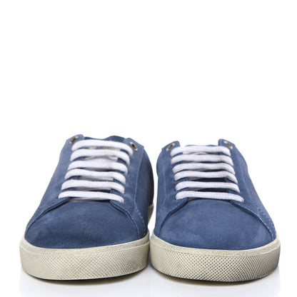 Saint Laurent Suede Mens Court Classic Sneakers 41 Denim 2 of 9