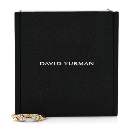 David Yurman 18K Yellow Diamond Petite Helena Open Ring 53 6.5 5 of 5