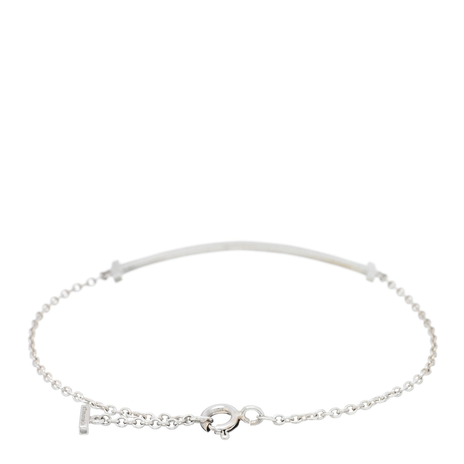 Tiffany Sterling Silver T Smile Bracelet 2 of 3