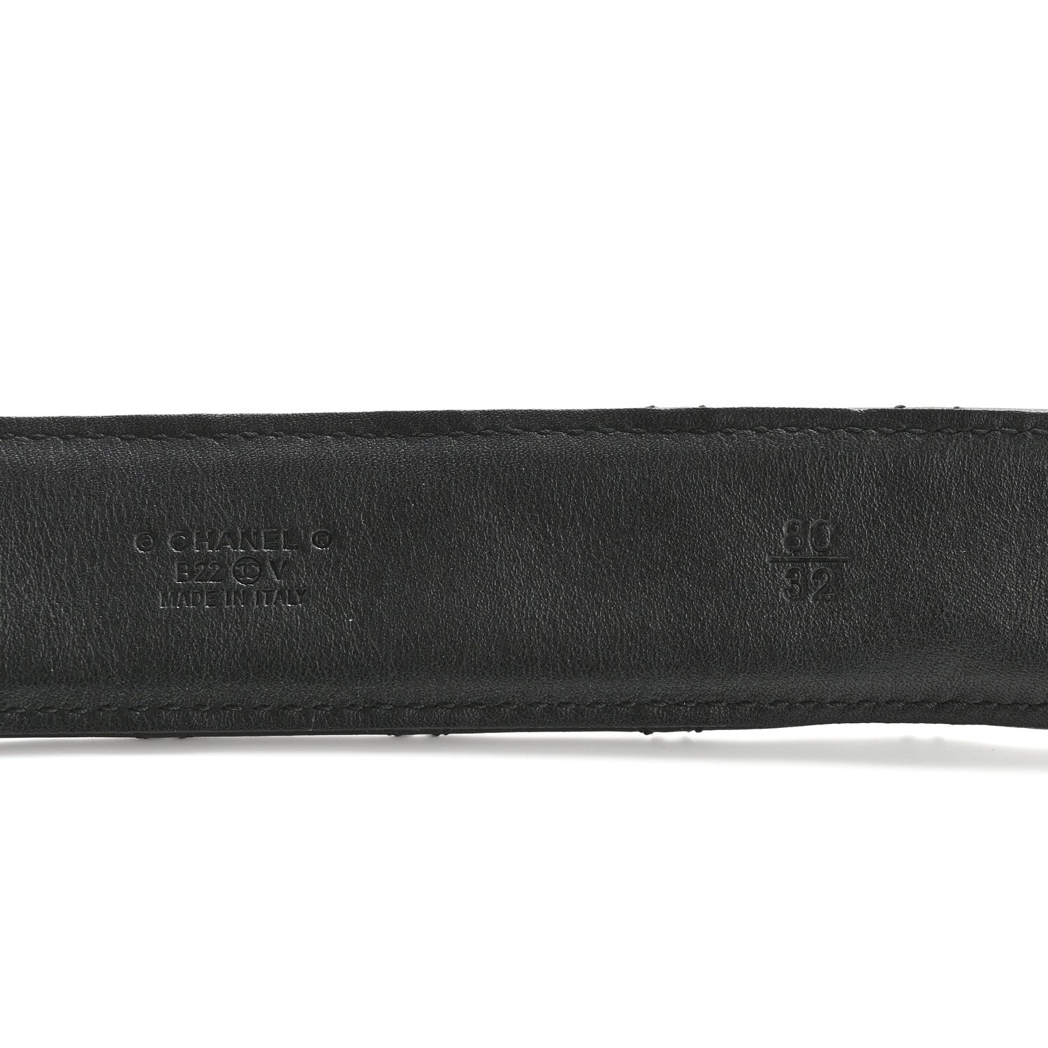 Chanel Calfskin Quilted CC Chain Belt 80 32 Black 5 of 6