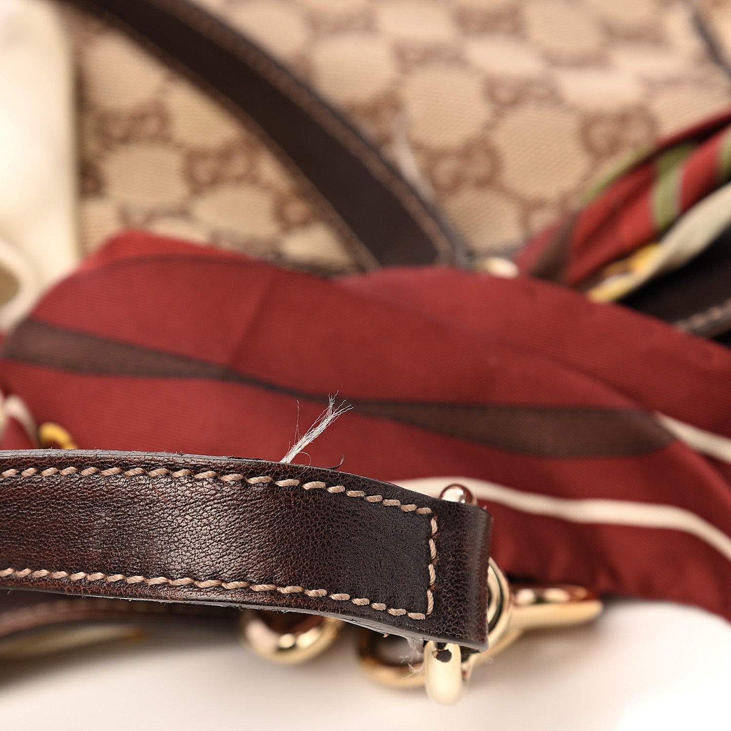 Gucci Monogram Large Positano Tote Brown 8 of 12