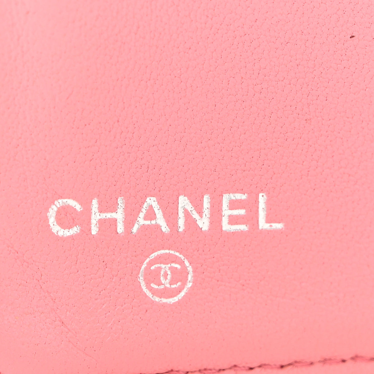 Lambskin Quilted Yen Wallet Pink