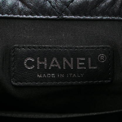 Chanel Iridescent Aged Calfskin Quilted Small Gabrielle Backpack Dark Purple 6 of 13