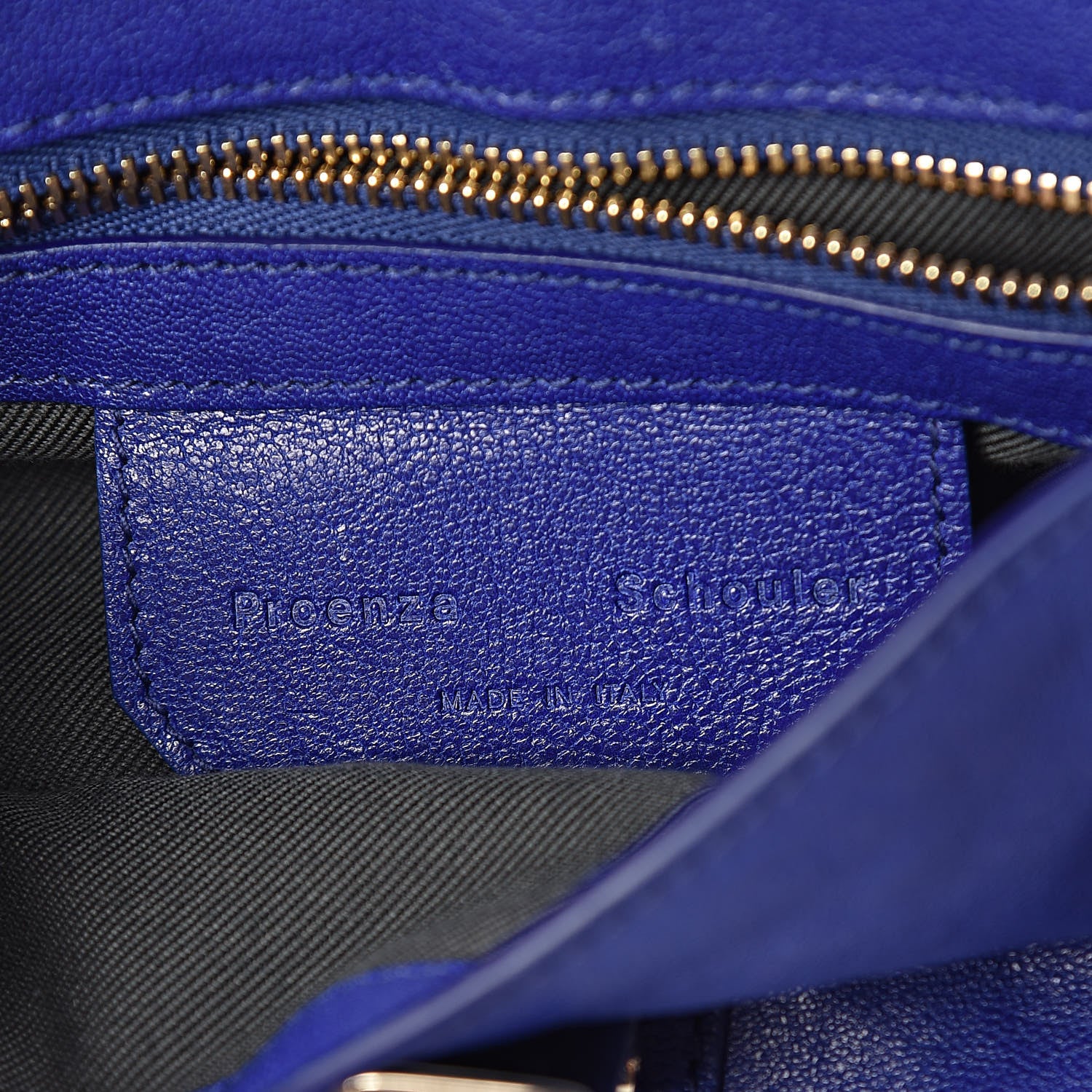 Proenza Schouler Lambskin PS1 Mini Pouch Messenger Cobalt Blue 6 of 9