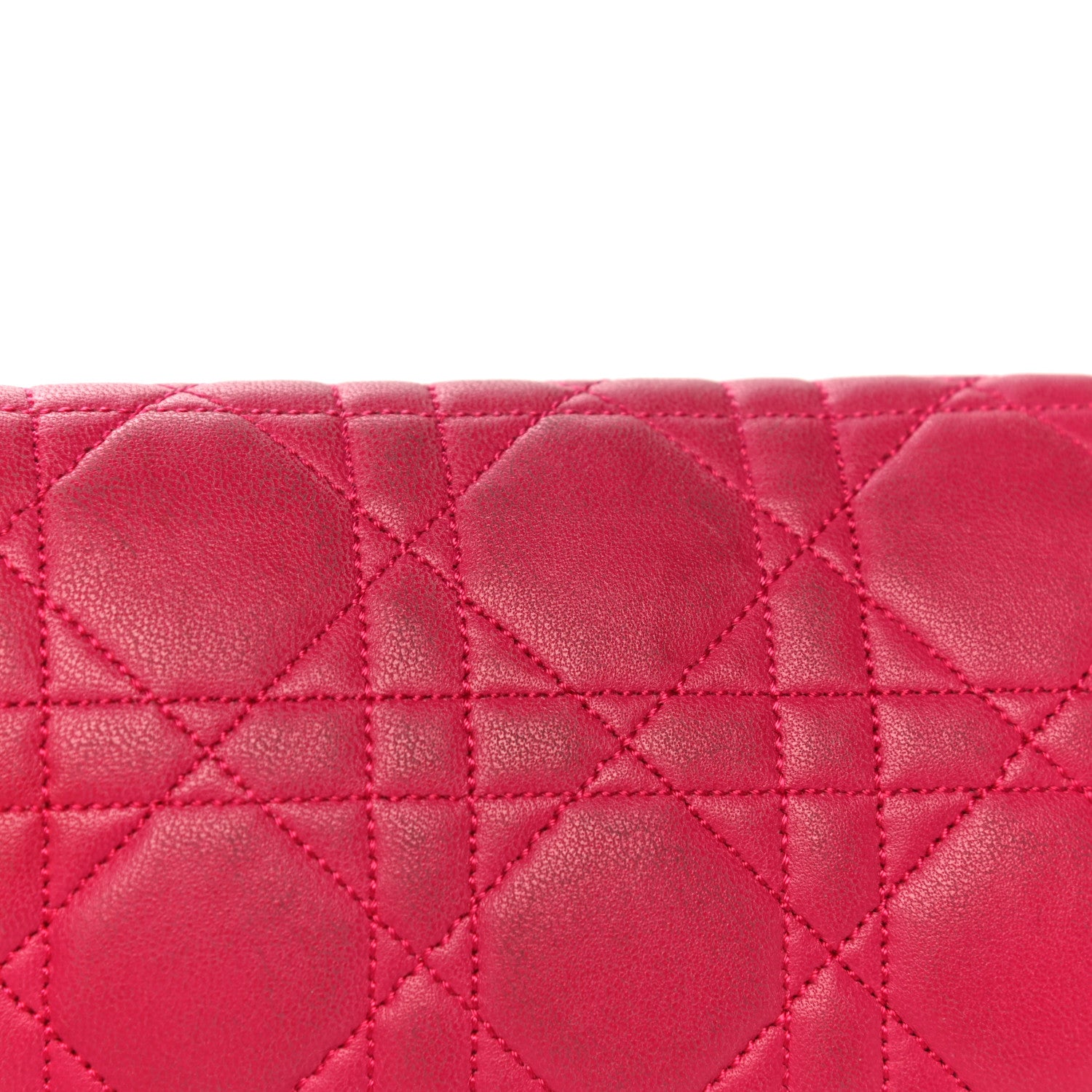 Christian Dior Lambskin Cannage Miss Dior Promenade Pouch Fuchsia 24 of 30
